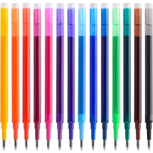 Gel Ink Refills Compatible with FriXion and Friction Erasable Gel Pens, Fine Point 0.7 mm, 14 Colors