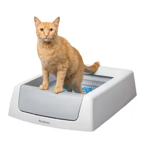 PetSafe ScoopFree Crystal Classic Self-Cleaning Litter Box - Includes 1 Disposable Litter Tray, Self Cleaning Litter Box for Cats, Odor Control Litter Box, Pet Supplies