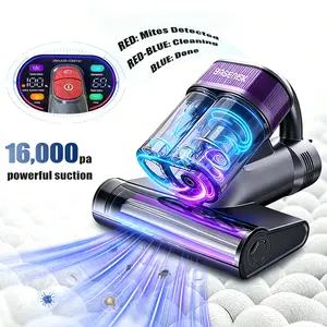 BASENISK Mattress Vacuum Cleaner for Dust Mite Removal, Bed Vacuum with 16Kpa Powerful Suction & UV-C Light & Hot Air, Handheld Vacuum, HEPA Filter & Aroma Tablet, Deep Clean for Bed Couch Carpet, Gifts for Sensitive Folk, Mother's Day Gift, #SummerVibes
