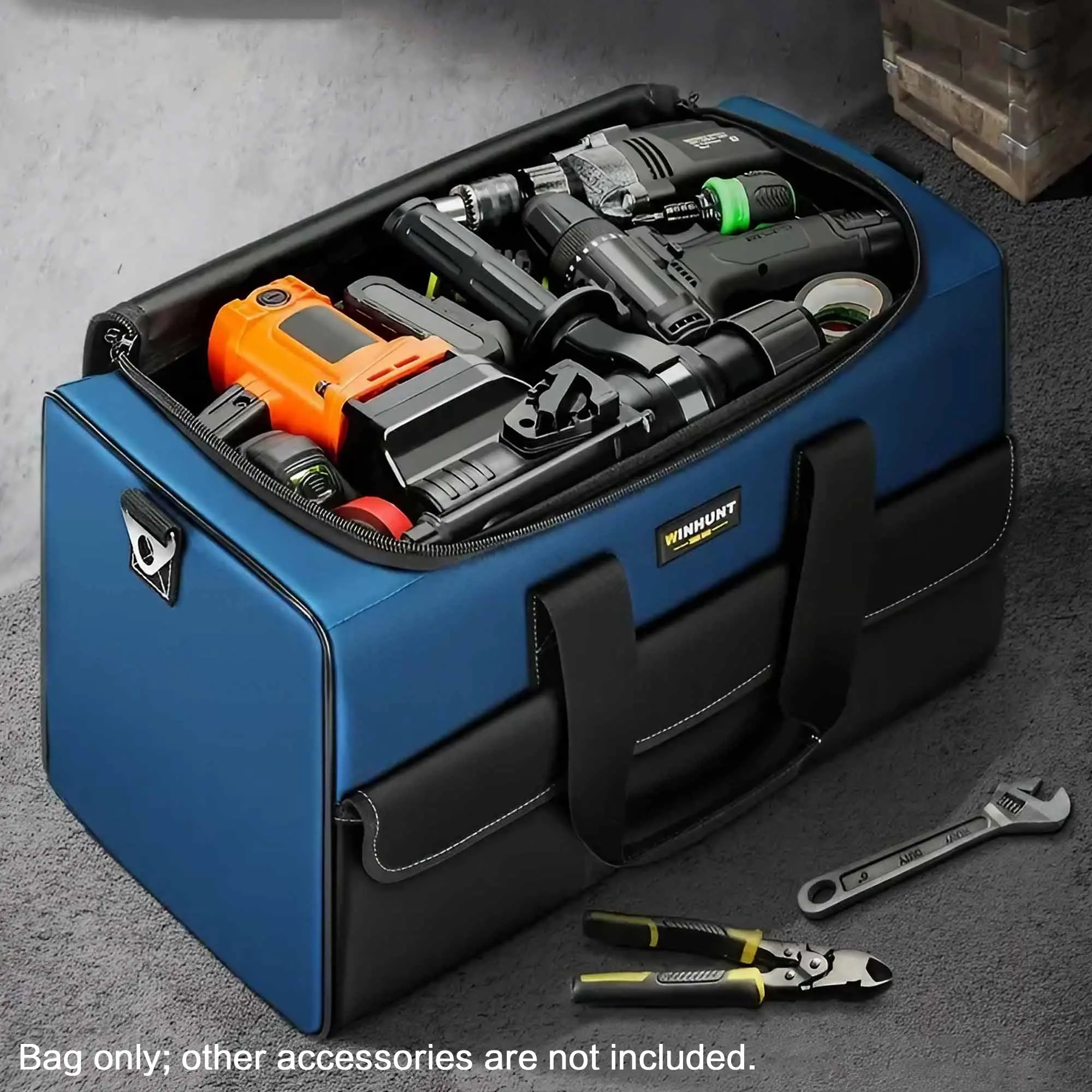 Large Capacity Tool Bag, Waterproof & Anti-tear Tool Organizer, Portable Tool Storage Bag for Home & Office & Outdoor, Tool Organizing Bag, Tool Pouch