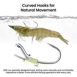 Glow‑Attract Luminous Shrimp Hook Glow‑Attract Luminous Shrimp Hook