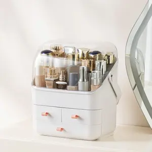 Dressing Table Makeup Organizer - Stylish Storage Solution with Multiple Drawer Beds for Versatile Use Boxes