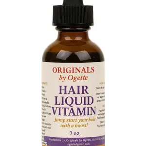 Originals by Ogette Hair Liquid Vitamin - 2 Oz - Jump Start Your Hair with a Boost - By Ogette Originals