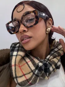 Women's Leopard Print Light Blocking Glasses, Casual PC Frame, Ideal for Daily Use, Office, TV Watching, Gaming Accessories