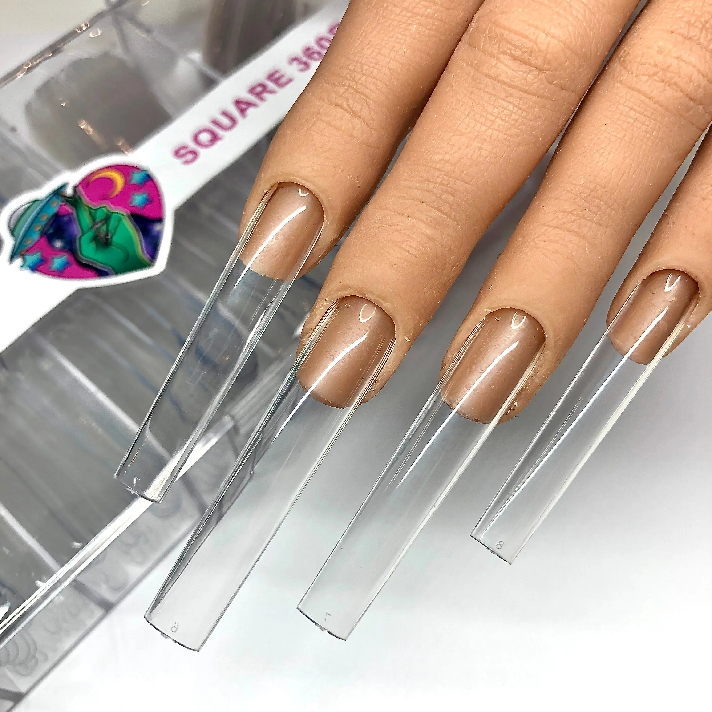 NAIL TIPS XXL SQUARE 360PCS (FULL COVER) NAIL TIPS XXL SQUARE 360PCS (FULL COVER)