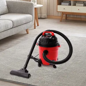 Portable 3 in1 Wet Dry Vacuum Cleaner with Wheels Heavy-Duty for House 1000W Red Efficient Cleaning Solution