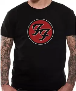 Foo Fighterss FF Logo T Shirt Official Red Blacck Davve Grohls