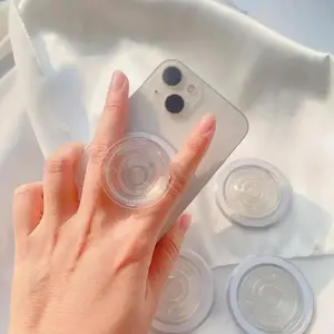 Magnetic Folding Mobile Phone Grip Holder, Socket Pocket Support for Magsafe iPhone Macbook Samsung, Safe Ring Finger Expanding Stand, Portable Phone Holder