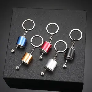 Men's Metal Car Gear Shift Keychain - Fashion Gearshift Design Key Ring for Car Keys & Key Fob, Stylish Auto Accessories for Men