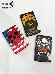 Men's Minimalist Rfid Blocking Card Holder, 1 Count Casual Trendy Slim Card Holder, Fashionable Card Holder for Daily Use