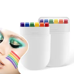 2026 World Cup Face Paint Markers 6 Shades Rainbow Striped Body Art Pens for Fans Party Decoration Supplies