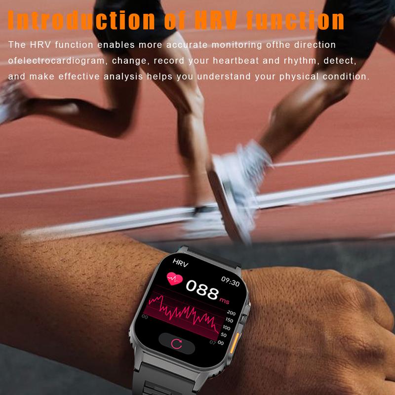 Sports Smartwatch with Fitness Tracking Bluetooth Music Control Voice Assistant Hands-Free Calling Ideal for Holiday Gifting