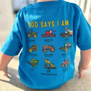 YOUTH Farm Edition - God Says I Am Boy's Short Sleeve Shirt & Sweatshirt and HoodieYouth Outfits Christmas Clothing Christmas Gift For Boy and Girl YSOA5