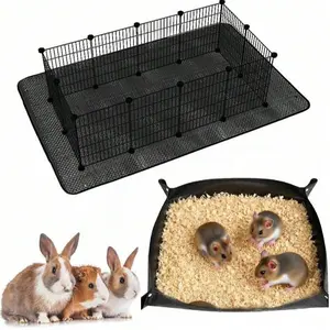 Waterproof Washable Reusable Rabbit Fence Pad, Durable Small Pet Cage Bottom Mat, Wear-Resistant Pet Bed for Rabbits, Guinea Pigs, Chinchillas, Rabbit Playpen