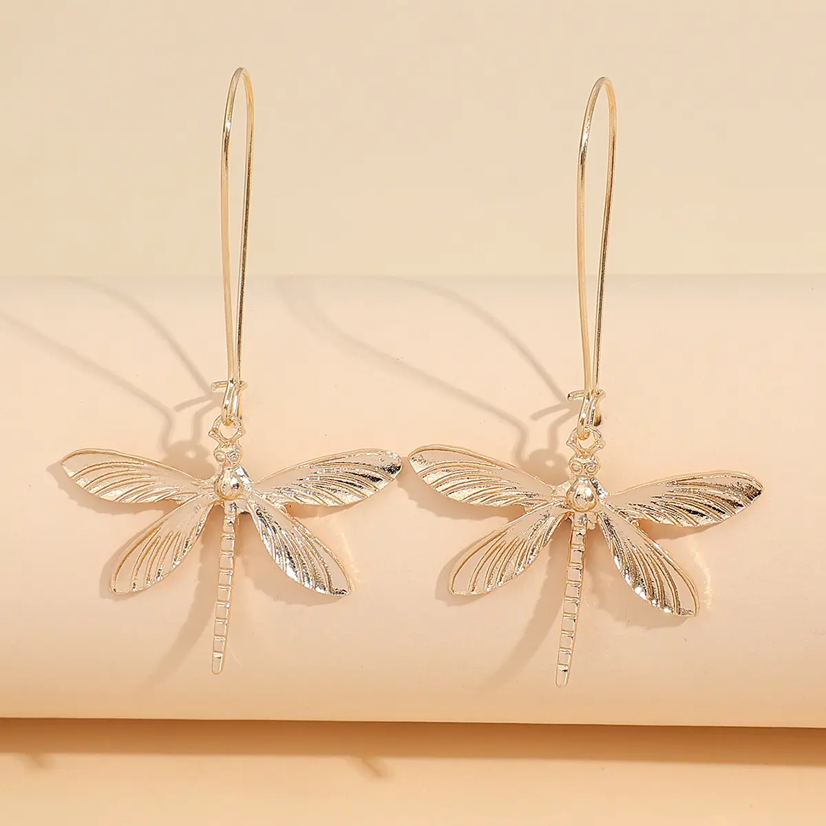 Large dragonfly earrings silver pair of animal earrings for women daily wear