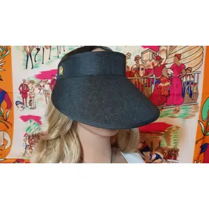 Horse Wide Brim Linen Cotton Visor Equestrian Sun Hat -  Available in 5 Colors #V002