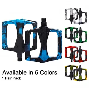 Bicycle Pedals, Universal Bicycle Pedals with Rolling Bearing, BMX Pedals, Lightweight Large Surface Design, 1 Pair Pack, 5 Colors Available