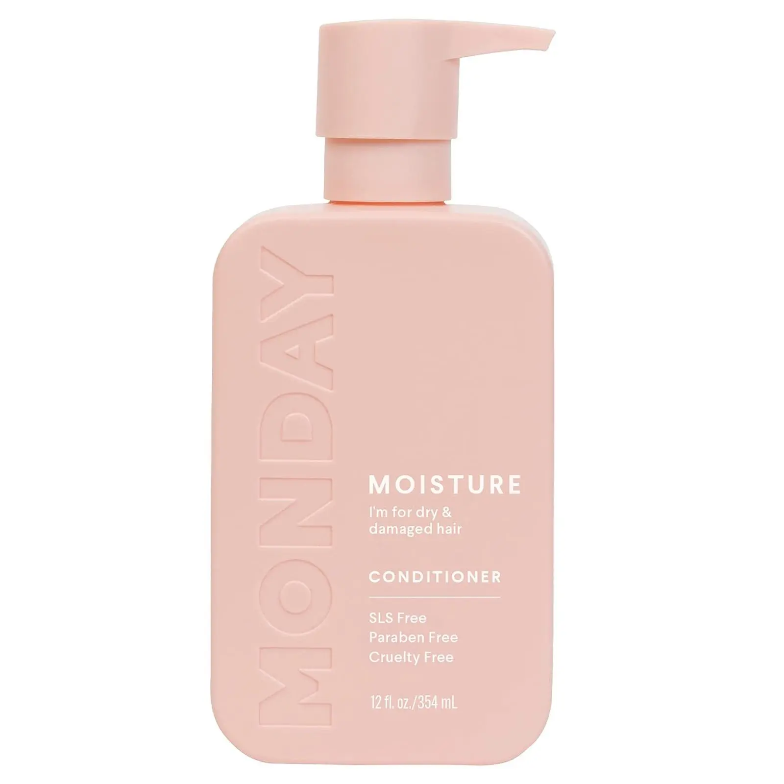 MONDAY HAIRCARE Moisture Conditioner 12oz for Dry, Coarse, Stressed, Coily and Curly Hair, Made from Coconut Oil, Rice Protein, Shea Butter, & Vitamin E, 100% Recyclable Bottles (350ml) (10434)