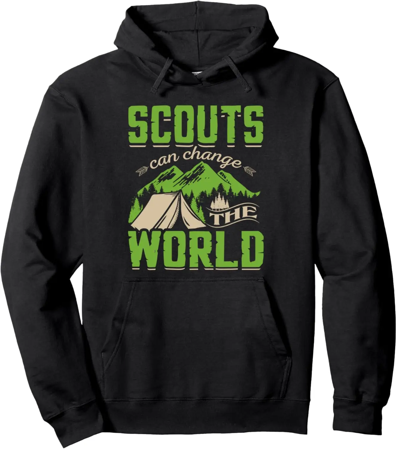 Scouts Scouting Team Leader Camp Nature Mountains Pullover Hoodie