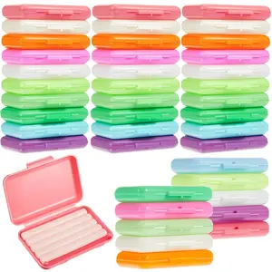 40 Pack Clear Braces Wax for Teeth Dental Orthodontic Wax for Braces Wearer Tooth Wax for Braces and Oral Appliances with Colorful Storage Case and Smell(Mixed Flavors)