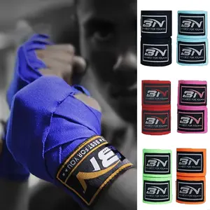 16.4ft Boxing Hand Wraps Inner Gloves Men Women, Quick 5m Long Wrist Straps, Elasticated Padded Fist Under Mitts Protection, Muay Thai MMA Kickboxing Martial Arts