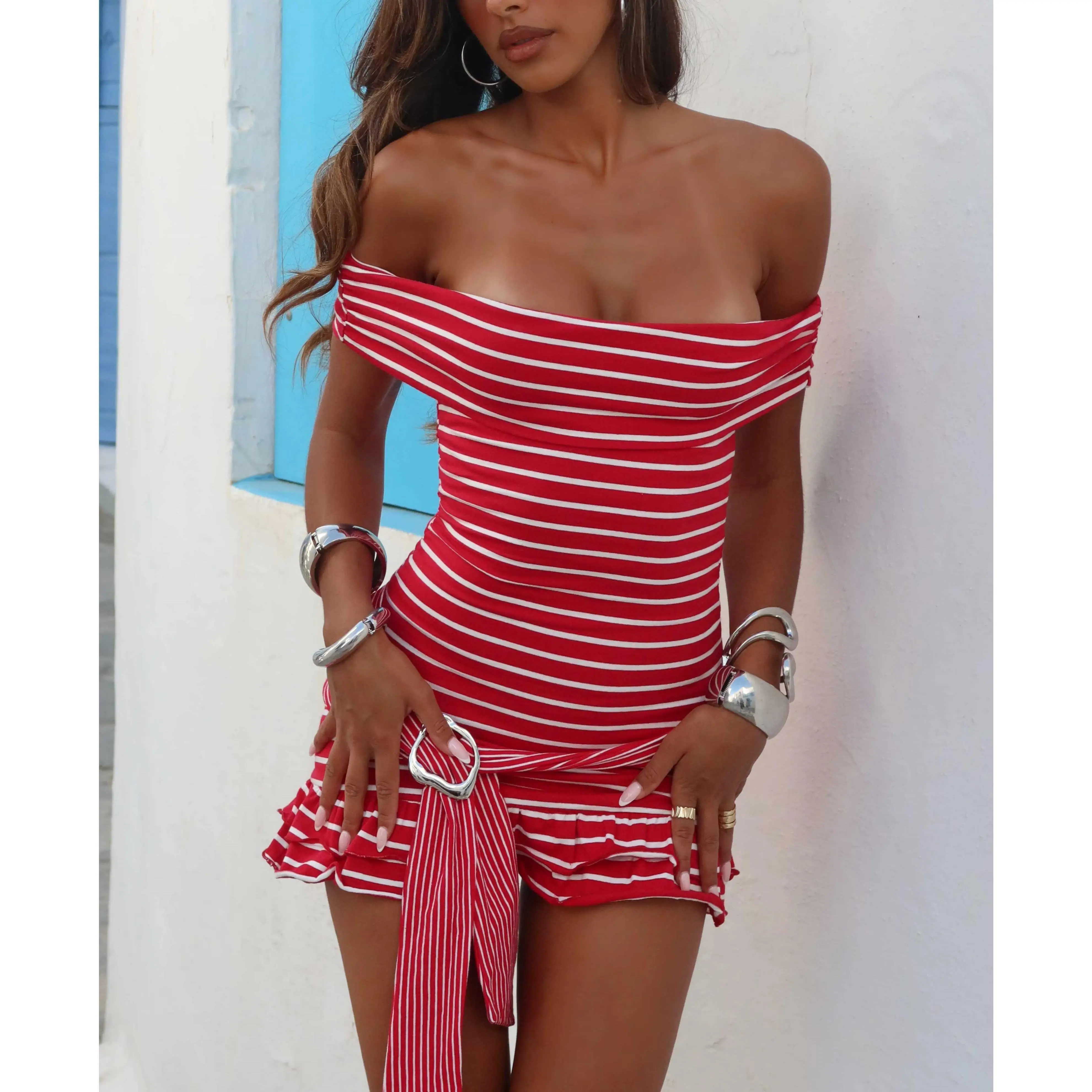 Lace Up Back Sleeveless Ruffle Hem Mini Dress - TikTok Shop Lace Up Back Sleeveless Ruffle Hem Mini Dress - TikTok Shop