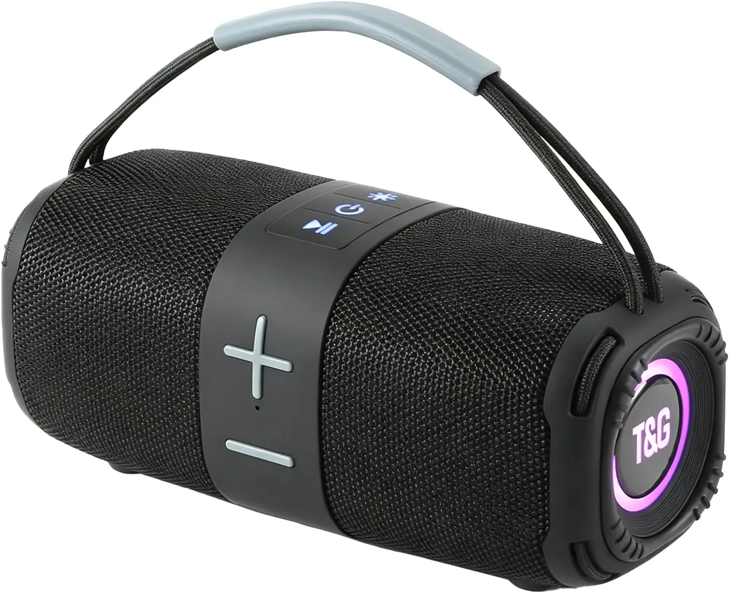 T&G668 Portable Upright Wireless Speaker, IPX4 Water-Resistant, TF/USB Flash Drive Support, Type-C Charging, Wireless Audio Streaming for Gaming, Outdoor Use, Smartphones & Tablets