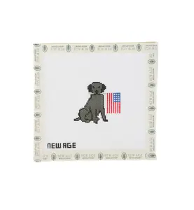 Patriotic Black Lab Canvas