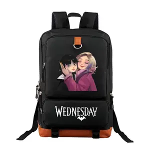 Enid And Wednesday!!  Unisex Backpack with Laptop Compartment – Large Capacity Travel & Commuting Bag for Camping, Perfect Birthday Gift for Friends & Family 17.3‘’*11.4”