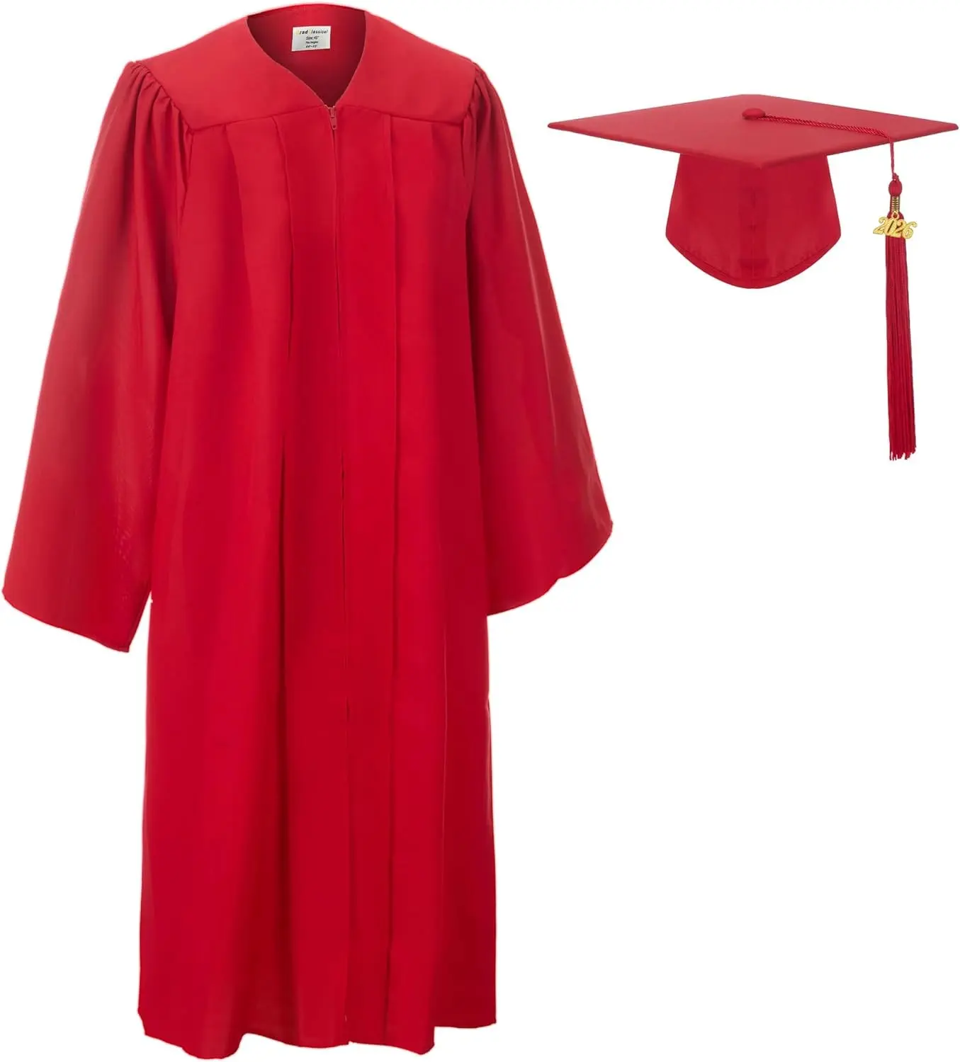 GradClassical Matte Graduation Cap and Gown 2026 Set for High School and College Bachelor