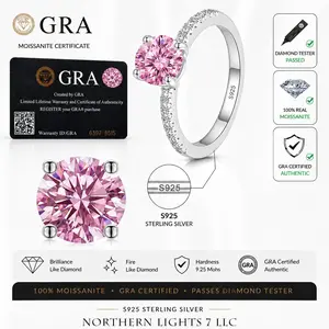 Moissanite With Steling Silver 925 , All Birthstone color available in 1ct and 2ct comes with certificate of authenticiauthenticity