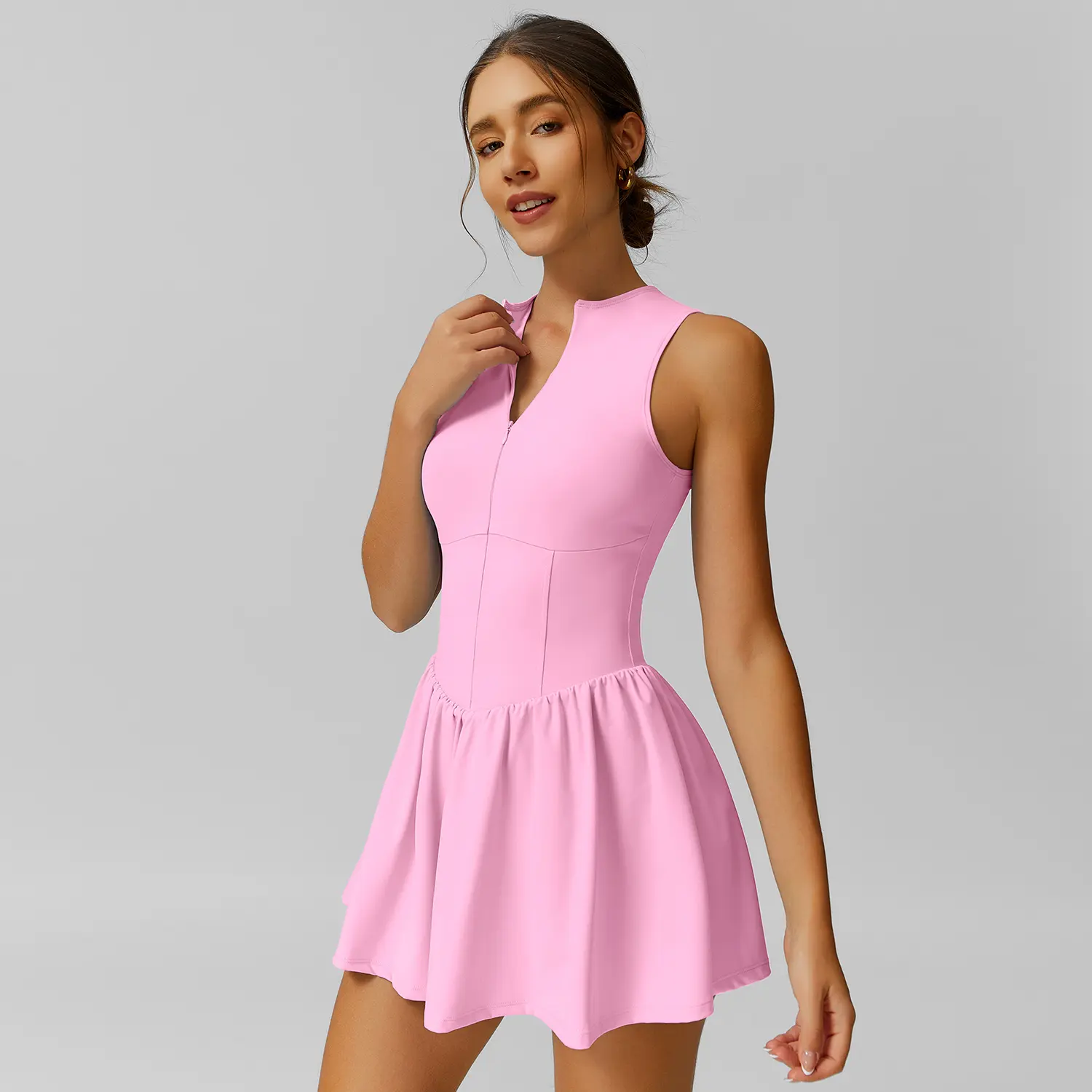 TIMEOFF Women's Sleeveless Sporty Dress - Concealed Zipper, Waist-Dart Pocket, Anti-Exposure - Golf Apparel, Tennis Attire, Workout Athleisure Dresses,summerwins - TikTok Shop TIMEOFF Women's Sleeveless Sporty Dress - Concealed Zipper, Waist-Dart Pocket, Anti-Exposure - Golf Apparel, Tennis Attire, Workout Athleisure Dresses,summerwins - TikTok Shop