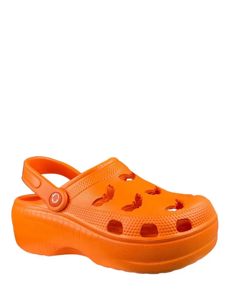 R.I.P.S BAT - Orange Footwear for Women - Comfortable Summer Shoes with Rubber Material and Comfortable Fit