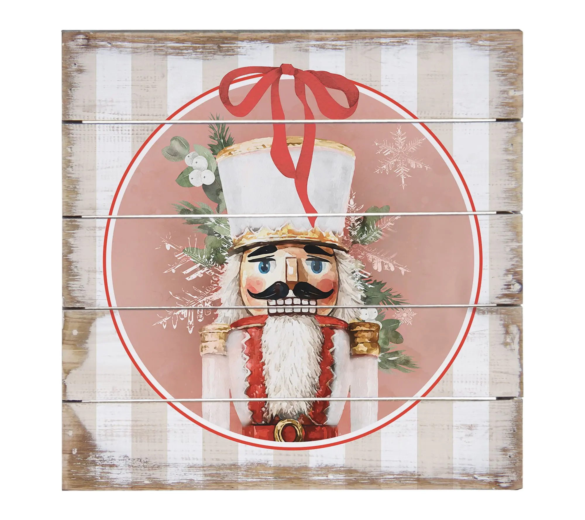 Sincere Surroundings 8" Nutcracker Circle Stripe Pallet Petite