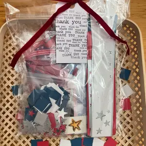 Americana Junk Journal Kit, Patriotic Ephemera Bundle for Crafting, Scrapbooking Projects