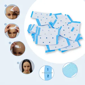 Double sided adhesive wig hair piece tape, 40 pieces of wig tape, used for safe installation of hair, strong fixation and easy removal, suitable for wigs and hair pieces, Hairpiece, Hair Extensions, Tape Bonding