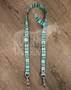 Blue serape headstall Blue serape headstall