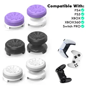 Professional Controller Thumbsticks Compatible for Xbox/PS4/PS5/Switch Height Increase Anti-slip Abrasion Resistant with 1 High-Rise Convex 1 Mid-Rise Concave ,Game Precise controller joystick