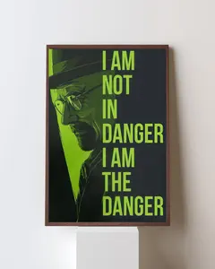 [no frame] Breaking Bad Quotes Poster, Heisenberg Wall Art, TV Series Decor Home, Gift For Him