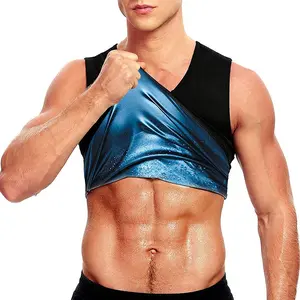 Menswear Body Shaper Shapewear Sweat Vest Gymwear Sauna Suits Sports Tummy Control Workout Compression Tank Top Underwear Breathable Fitness Shirt Stretch Soft Fabric Stretchy