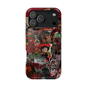 Freddy Krueger Phone Case - Halloween Horror Movie Protective Two-In-One Drop-Resistant Mobile Phone Case Protection, Shockproof For IPhone 17-12, Pro Max, Pro Plus, and Samsung S25 24 23 Safety Case