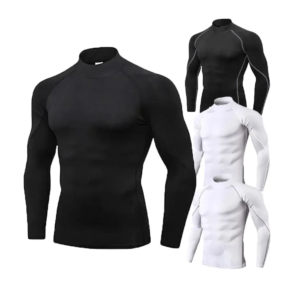Men's Turtleneck Quick dry Long-Sleeved Compression