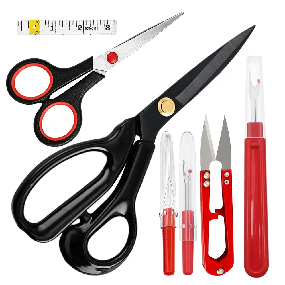 Professional Fabric Scissors for Cutting Clothes Heavy Duty Sewing Shears Scissors All Purpose Ultra Sharp Metal Tailor Scissors set for Leather Upholstery Office Craft Dressmakers