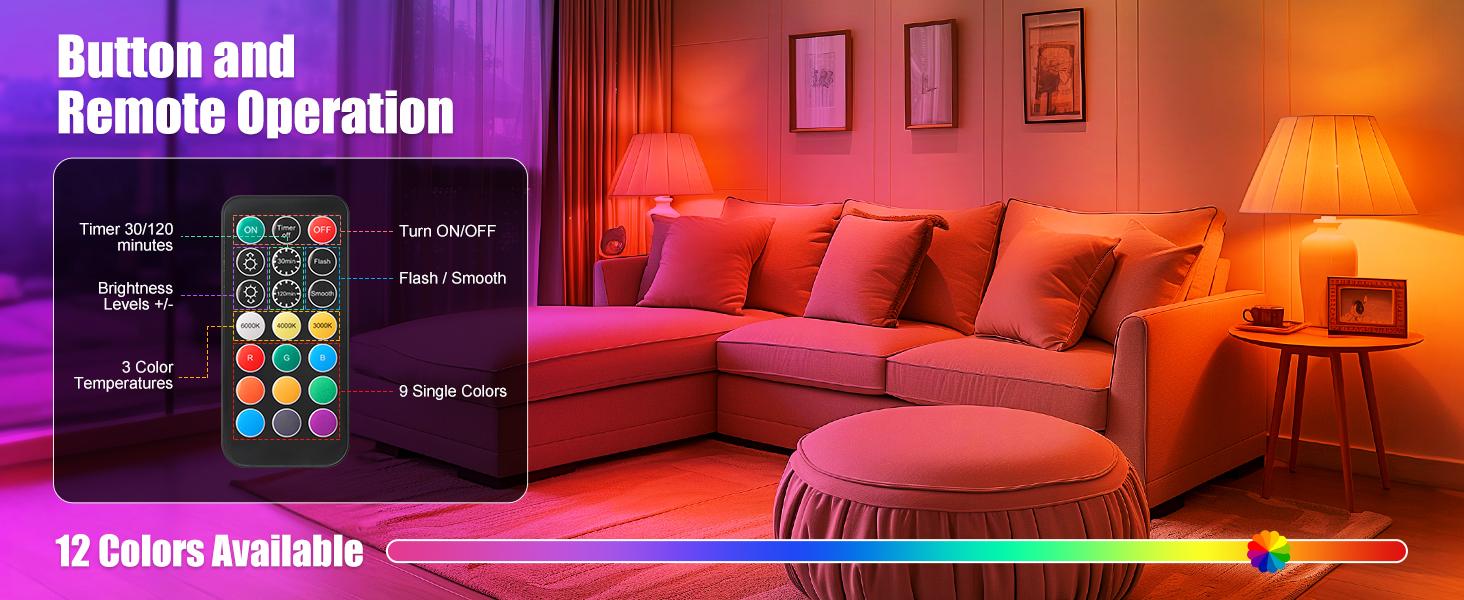 Rechargeable Emergency Light Bulbs with Remote, Magnetic Battery Powered E26 LED Bulb with Timer for Lamps/Sconces/Outdoor Camping, 3 Color Temperatures & 12 RGB Colors, Non-Hardwired Rechargeable Emergency Light Bulbs with Remote, Magnetic Battery Powered E26 LED Bulb with Timer for Lamps/Sconces/Outdoor Camping, 3 Color Temperatures & 12 RGB Colors, Non-Hardwired