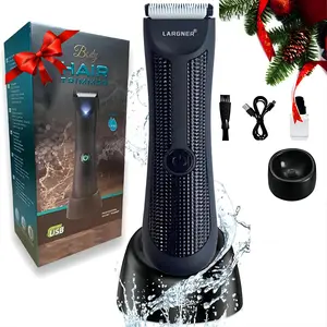 Largner Smart Type-C USB Rechargeable Multifunctional Electric Trimmer, Waterproof Lighted Comb, Adjustable, Portable Travel Kit