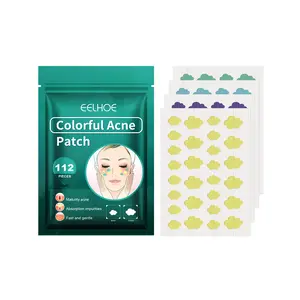 EELHOE Colorful Acne Patch, Repair Pit Acne Print Smooth Skin Lightening Spot Clear Acne Facial