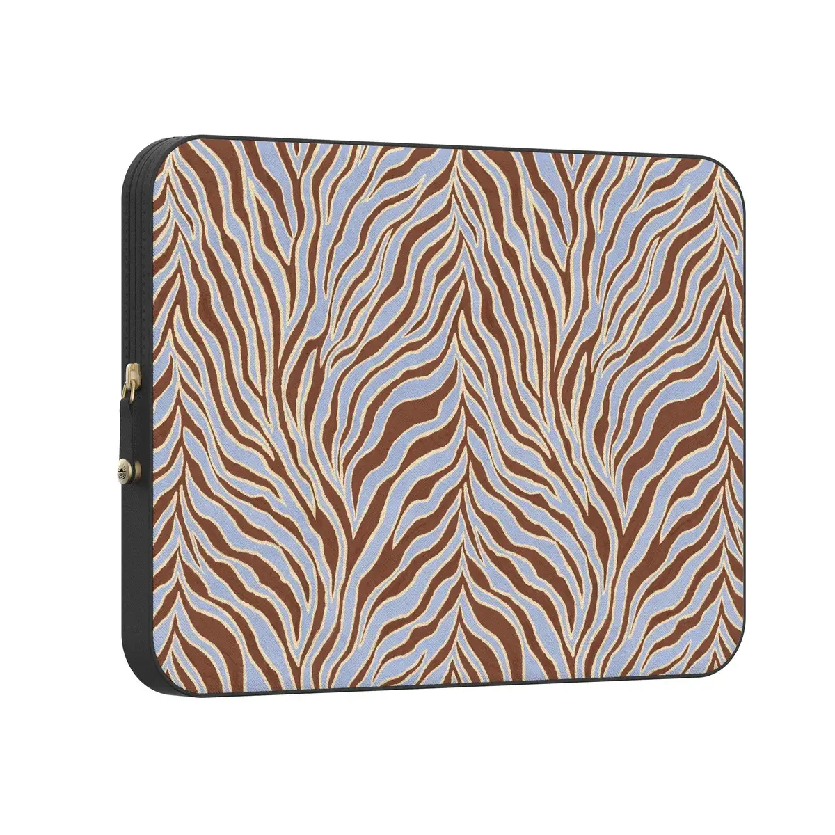 Untamed | Brown & Blue Zebra Laptop Sleeve