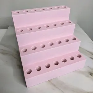 3D Printed Pastel Pink Pen Stand for Rhinestone Pens - Stable Base, Versatile Design, Perfect for Desks
