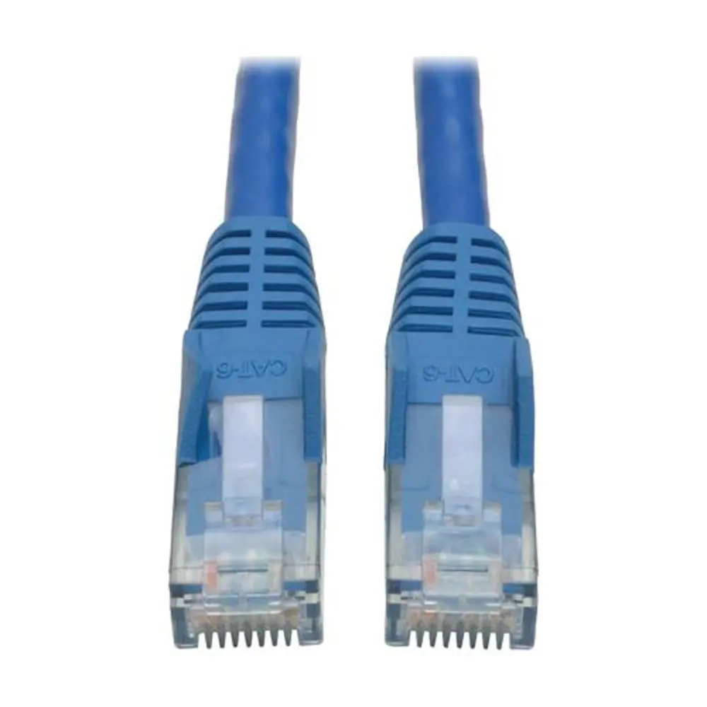 eaton Cat6 Gigabit Snagless Molded (UTP) Ethernet Cable (RJ45 M/M), Blue, 50 ft. (15.24 m)