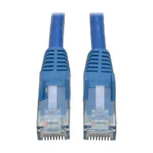 eaton Cat6 Gigabit Snagless Molded (UTP) Ethernet Cable (RJ45 M/M), Blue, 50 ft. (15.24 m)